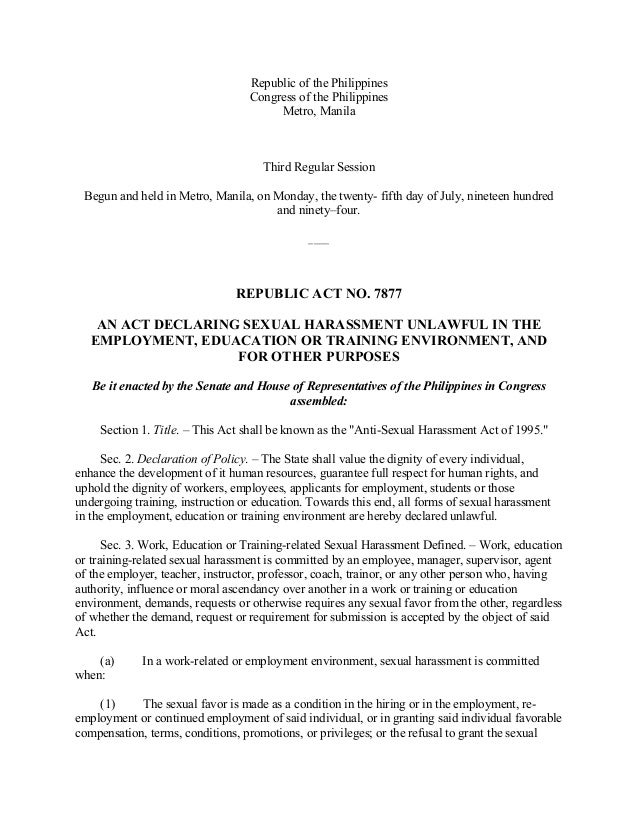 training instructor notes sexual harassment Training instructor notes sexual harassment